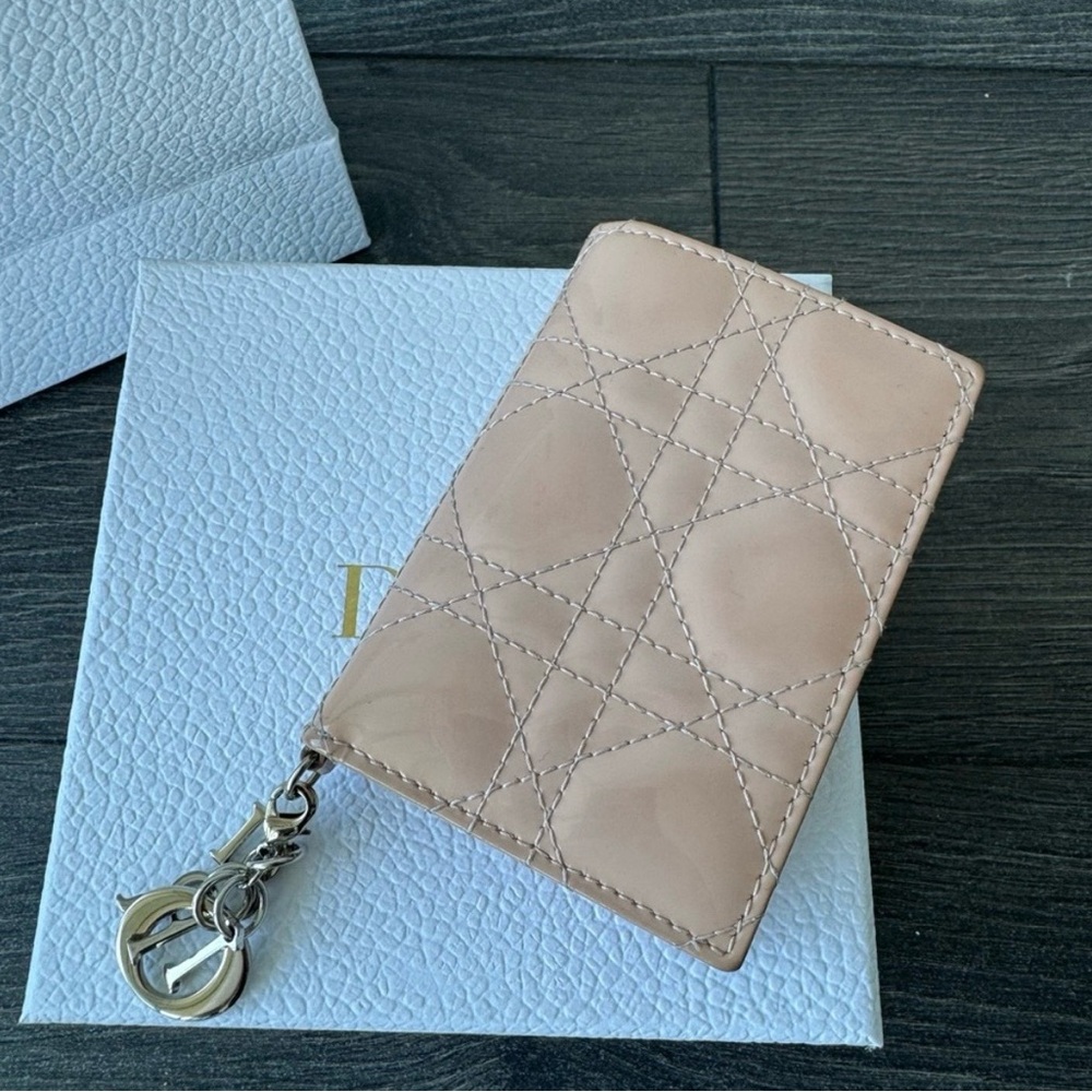 Lady Dior Pink Wallet with Card Holder - Picture 2 of 4
